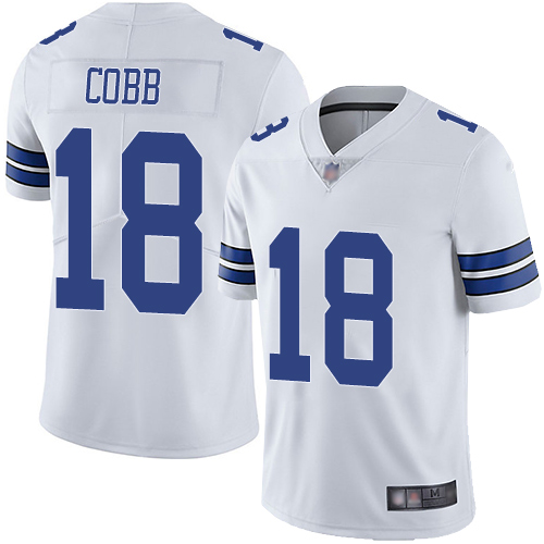 Men Dallas Cowboys Limited White Randall Cobb Road #18 Vapor Untouchable NFL Jersey